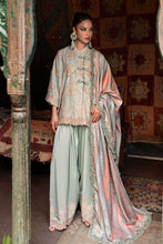Load image into Gallery viewer, Maria B MPrints Embroidered Irish Linen suit |Unstitched MPT-3108-B '26