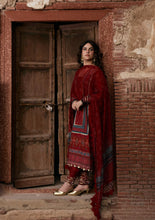 Load image into Gallery viewer, KAHF by ELAF Printed lawn collection with Chiffon Dupatta KPS-1A (SURKH NOOR) Unstitched'26