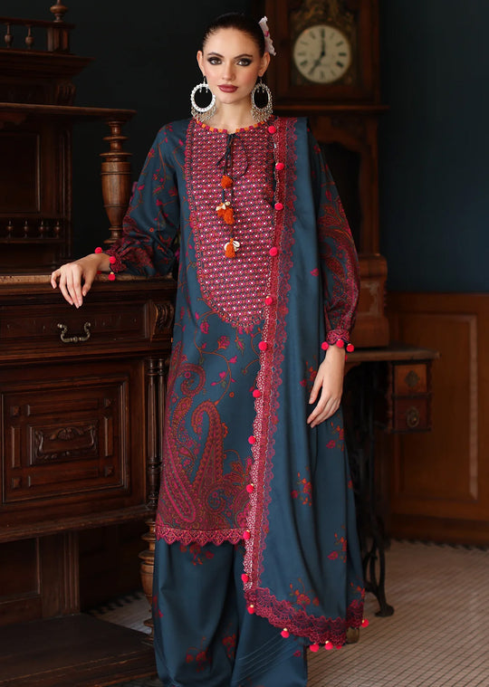 Charizma ANIIQ Embroidered Linen Collection ANW6-04 (Unstitched)