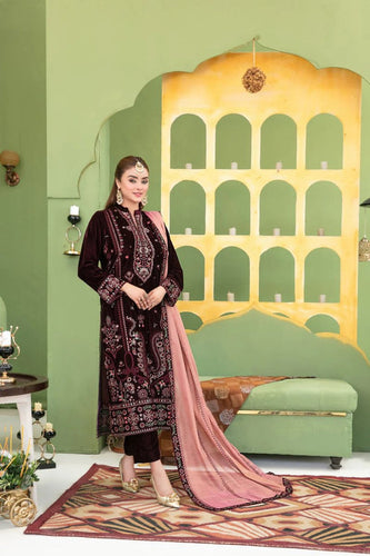 Tawakkal velvet Party Wear Winter D#3692