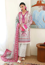 Load image into Gallery viewer, ROHEENAZ Éclat Garden Printed Lawn VOL4 D-510 (Coral Hibiscus) Unstitched