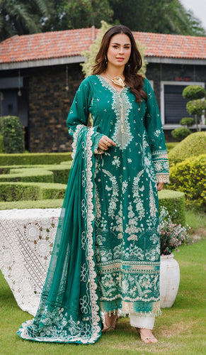 Eshaisha Embroidered luxury Lawn EA-LL-5550 Unstitched