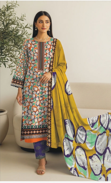 RIMJHIM by WAHAB NOOR bana doria printed DES:7159 3pc Unstitched