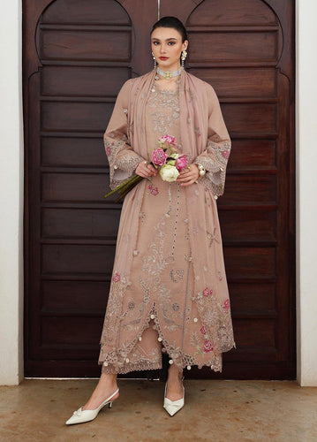 QALAMKAR QlineEmbroidered linen winter collection KL-14 (DUSK)UNSTITCHED