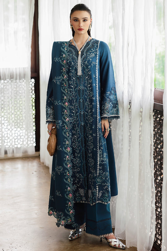 QALAMKAR QlineEmbroidered linen winter collection KL-05 (LUSH)UNSTITCHED