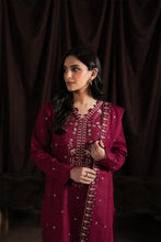 Load image into Gallery viewer, Neeshay EMBROIDERED WINTER Reverie karandi collection MERLOT'25