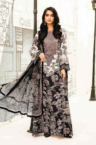 Maria B MPrints Embroidered Suit | Summer Wear | Unstitched MPT-2608-B