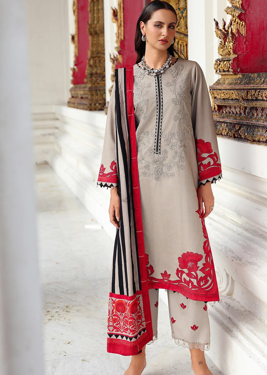 Charizma ANIIQ Embroidered Linen Collection ANW6-08 (Unstitched)