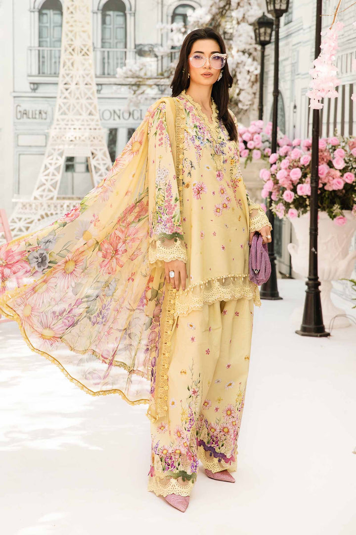 Maria B MPrints Embroidered Suit | Summer Wear | Unstitched MPT-2603-A