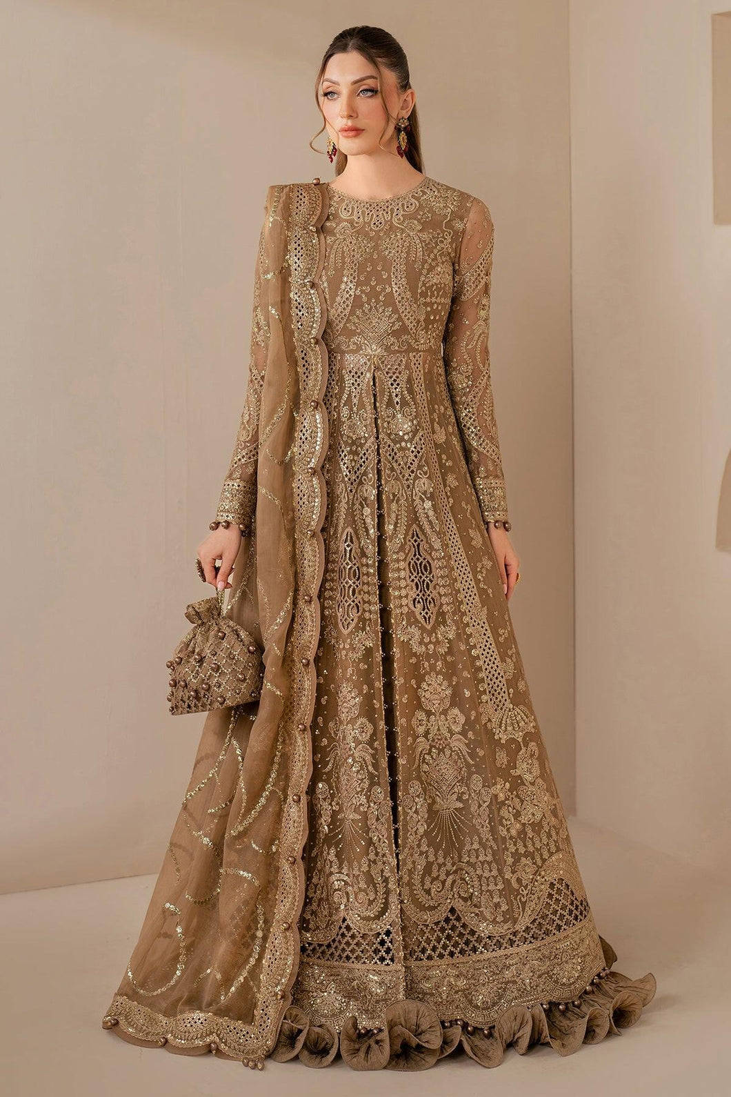 JAZMIN EMBROIDERED LUXURY Wedding '25 UNSTITCHED D4