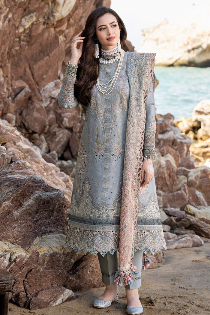 JAZMIN EMBROIDERED LAWN Article no:SL'23-D3 UNSTITCHED '23