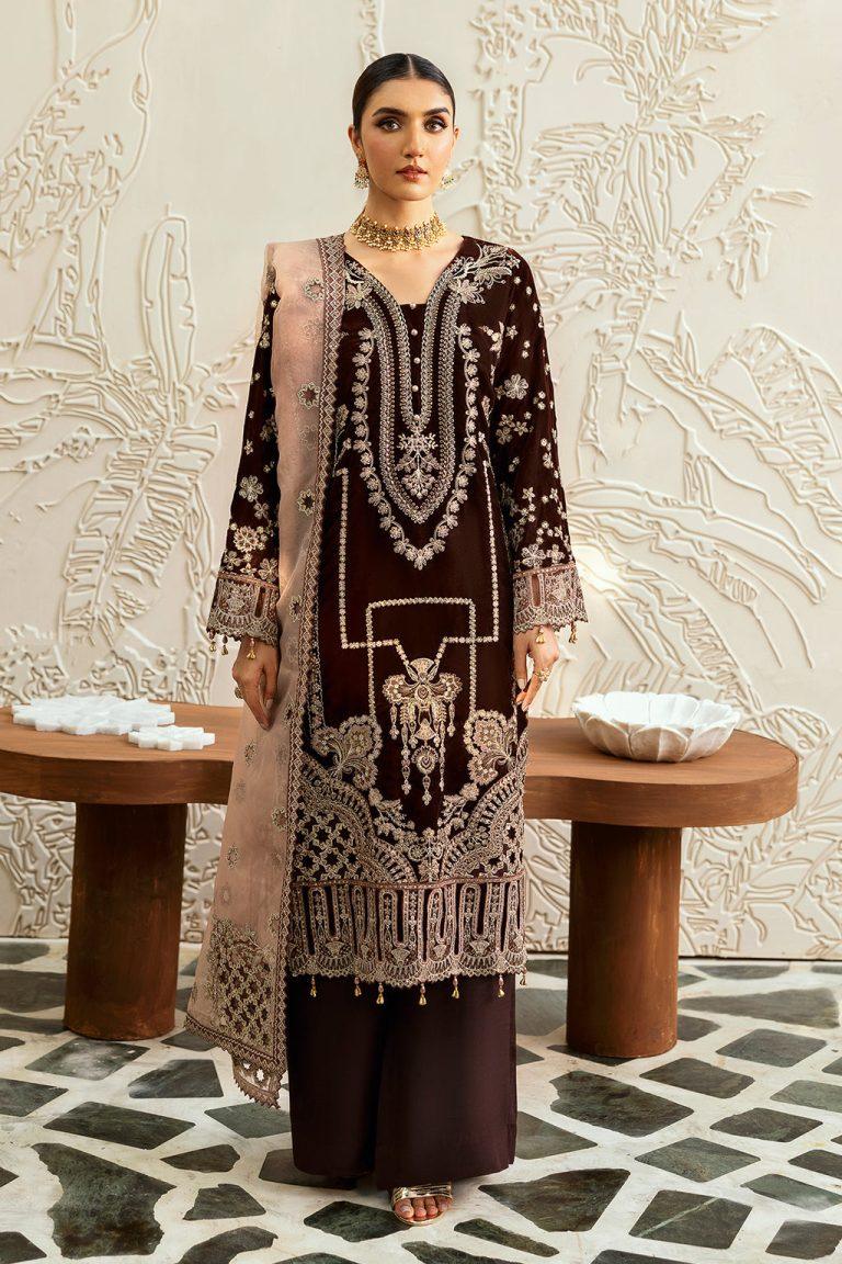 Ramsha Premium Velvet  collection V-606