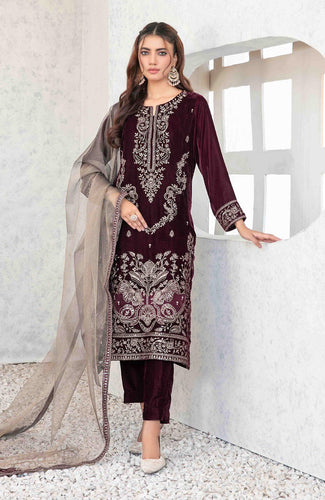 Tawakkal velvet Party Wear Winter D#4044