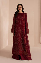 Load image into Gallery viewer, Lamisah Izhare luxury Chiffon Embroidered Suit |RED RUBY | Unstitched D-09