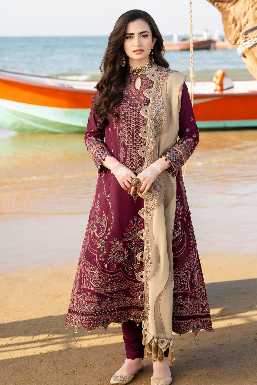 JAZMIN EMBROIDERED LUXURY LAWN D-9 MARJAN UNSTITCHED