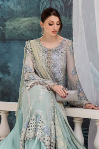 Maria.B Luxury Embroidered Chiffon Suit | Unstitched | Wedding Wear |MPC-25-108