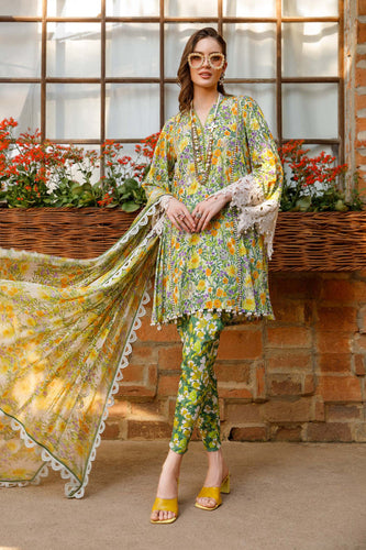 Maria B MPrints Embroidered Suit | Summer Wear | Unstitched 8A