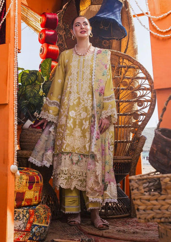 Elaf Premium embroidered | Summer Lawn | EHK-2B| Unstitched