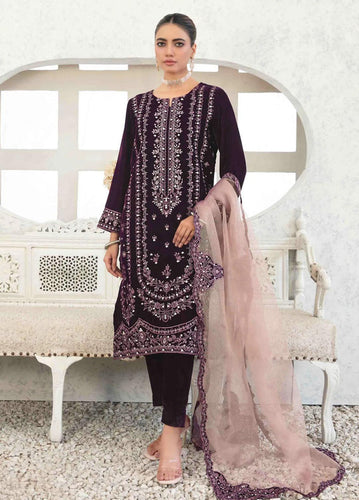 Tawakkal velvet Party Wear Winter D#4039