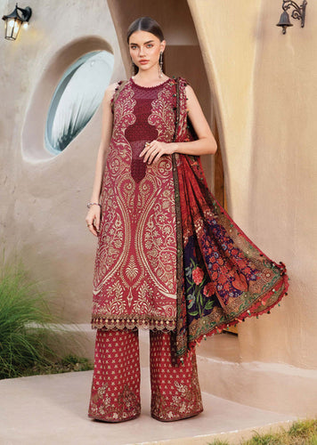 Maria B MPrints Embroidered Suit | Summer Wear | Unstitched MPT-2512A