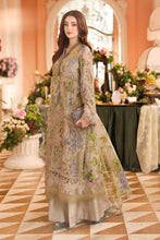 Load image into Gallery viewer, Maria.B Luxury Chiffons Embroidered  Suit | Unstitched | Party wear MPC-26-203 (WARM BEIGE)'26