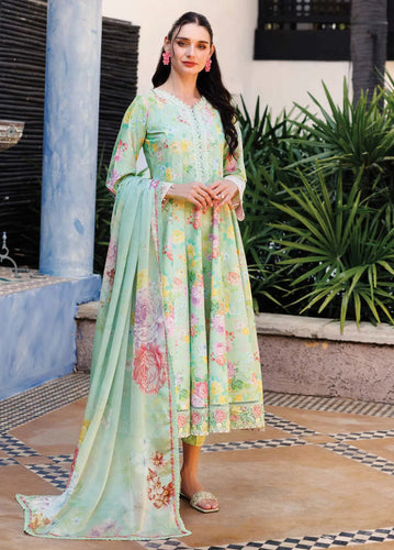 Farasha Lawn collection 12-MINT DEW (Unstitched)'25
