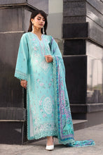 Load image into Gallery viewer, NAQSH THE LUXE Edit'26 lawn collection D-00244 (Ocean Mist) Unstitched
