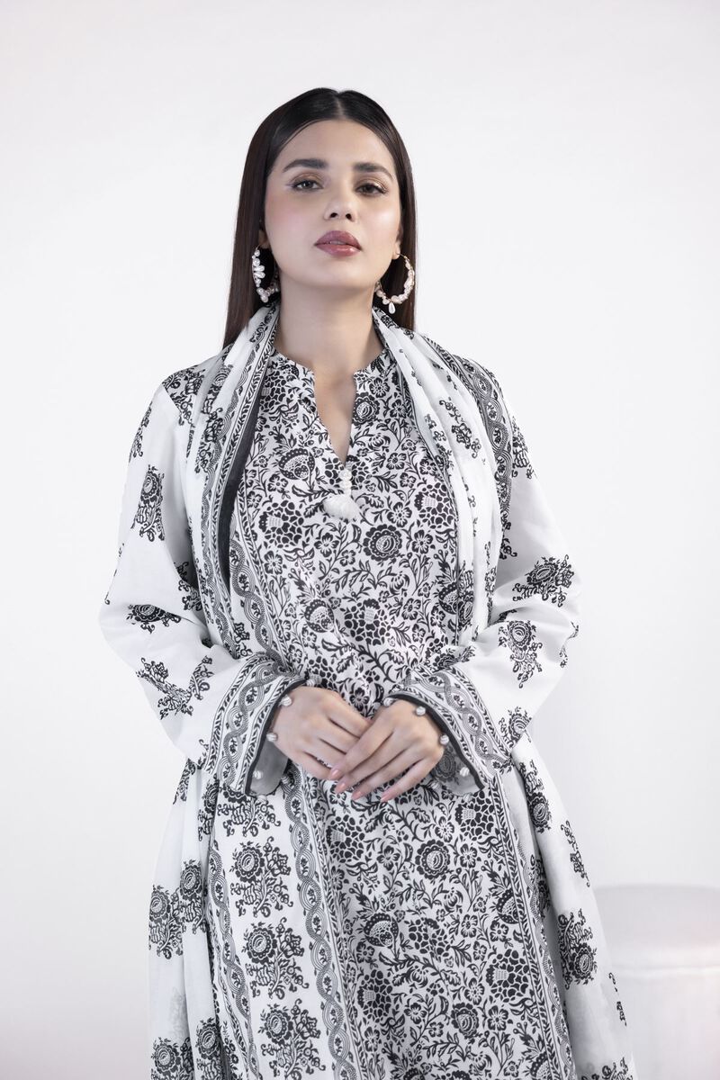 KHAADI lawn Unstitched 3pc suit (SS2295A)