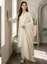 Load image into Gallery viewer, MANIZAY Premium Embroidered Lawn suit with Voile Dupatta |D-01 Unstitched