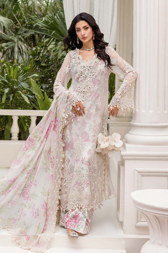 Maria.B Luxury Embroidered Chiffon Suit | Unstitched | Wedding Wear |MPC-25-101