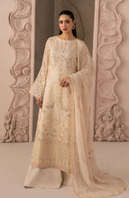 Load image into Gallery viewer, Lamisah Izhare luxury Chiffon Embroidered Suit |WHITE ROSE| Unstitched D-08