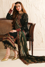 Load image into Gallery viewer, Jazmin EMBROIDERED Pure Velvet Article NO:VF-2034 Unstitched