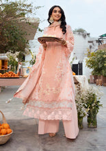 Load image into Gallery viewer, NAQSH CHIKANKARI Festive Edit'26 lawn collection D-00194 (PEACH BLOSSOM) Unstitched
