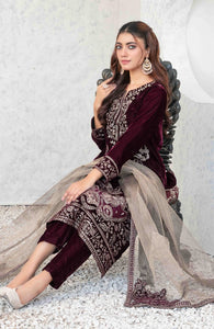 Tawakkal velvet Party Wear Winter D#4044
