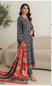 RIMJHIM by WAHAB NOOR bana doria printed DES:7154 3pc Unstitched