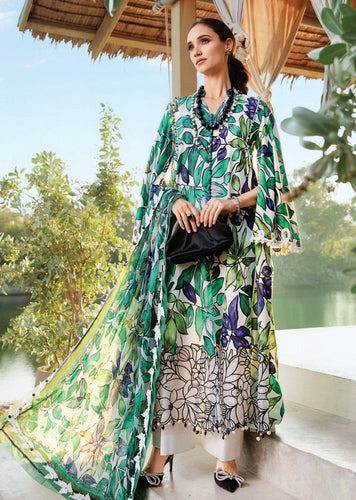 Maria B MPrints Embroidered Suit | Summer Wear | Unstitched MPT-2505A