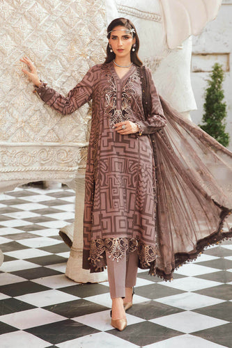 Maria B MPrints Embroidered Cambric suit |Unstitched MPT-2703B