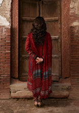 Load image into Gallery viewer, KAHF by ELAF Printed lawn collection with Chiffon Dupatta KPS-1A (SURKH NOOR) Unstitched'26