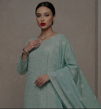Load image into Gallery viewer, MANIZAY Premium Embroidered Lawn suit with Voile Dupatta |(D-03) Unstitched